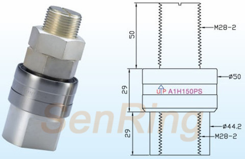 a1h150psA1H150PS系列水银滑环(1路1500A电流)系列水银导电滑环图纸