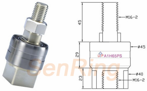 a1h65psA1H65PS系列水银滑环(1路650A电流)系列水银导电滑环图纸