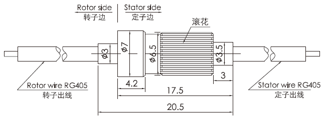 hf0103-07HF0103-07系列射频旋转关节 系列滑环外形图纸