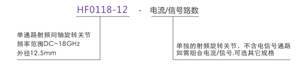 hf0118-12HF0118-12系列单通道18GHz高频滑环系列滑环特点